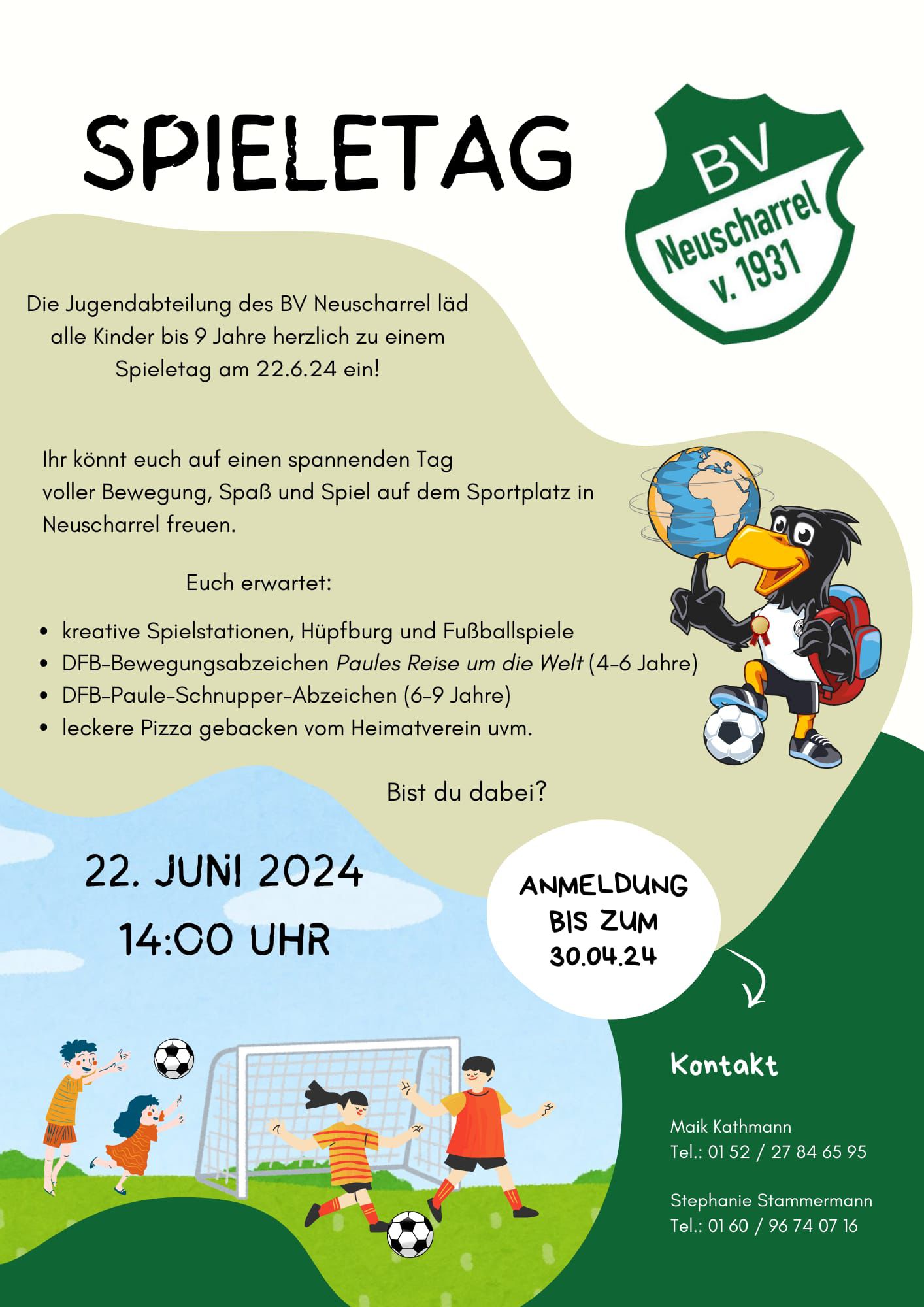 Spieletag und DFB-Bewegungs-Abzeichen 2024
