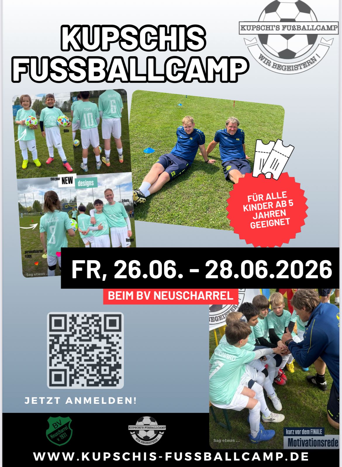 Mehr über den Artikel erfahren Kupschis Fussbalcamp 2026